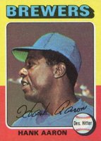 1975 Topps Mini #660 Hank Aaron Baseball Card
