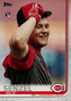 2019 Topps Update  #US50 Nick Senzel Touching Cap Baseball Card