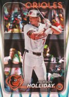 2024 Topps Chrome #88 Jackson Holliday Raywave Baseball Card