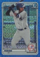 2020 Bowman Chrome Mega Box #BCP51 Everson Pereira Blue Refractor Baseball Card