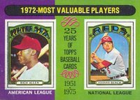 1975 Topps Mini #210 1972 MVP's Baseball Card