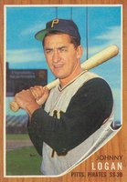 1962 Topps #573 Johnny Logan Baseball Card