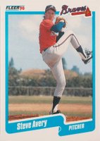 1990 Fleer Update #U-1 Steve Avery Baseball Card