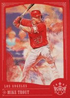 2018 Panini Diamond Kings #70 Mike Trout Red Frame Baseball Card