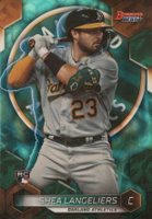 2023 Bowman's Best #24 Shea Langeliers Aqua Lava Refractor Baseball Card