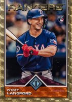 2024 Topps Transcendent Collection Transcendent Icons Chrome #59 Wyatt Langford Image Variation-Superfractor 1/1 Baseball Card