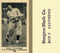 1916 Burgess-Nash Co. #182 Hans Wagner Baseball Card