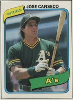 1990 Baseball Card Boom Magazine Repli-Cards #3 Jose Canseco Hand Cut Baseball Card