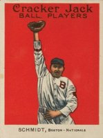 1914 Cracker Jack #127 Butch Schmidt Baseball Card