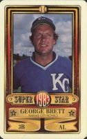 1983 Perma-Graphics Super Star Credit Cards # George Brett Baseball Card