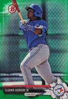 2017 Bowman Draft #BD150 Vladimir Guerrero Jr. Batting-Green Baseball Card
