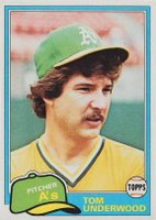 1981 Topps #846 Tom Underwood Traded Baseball Card