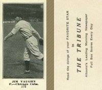 1916 Altoona Tribune #178 Jim Vaughn Baseball Card
