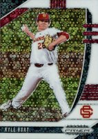 2020 Panini Prizm Draft Picks #PDP134 Kyle Hurt White Donut Circles Baseball Card