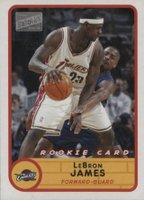 2003 Bazooka #223 LeBron James Home White Jersey-Mini Basketball Card