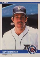 1984 Fleer Update #U-11 Dave Bergman Baseball Card