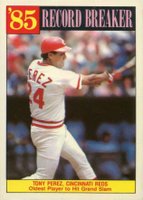 1986 Topps Tiffany #205 Tony Perez Record Breaker Baseball Card