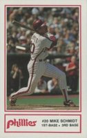 1985 Phillies Cigna #4 Mike Schmidt Baseball Card