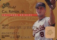 1995 Studio #8 Cal Ripken Jr. Gold Baseball Card