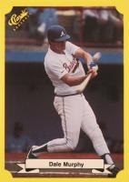 1987 Classic Travel Update Yellow #106 Dale Murphy Yellow Back Baseball Card