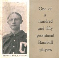 1903 Breisch-Williams (Type 1) !  # Jack Thoney Cleveland Baseball Card