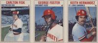 1979 Hostess # Carlton Fisk/George Foster/Keith Hernandez Panel Baseball Card