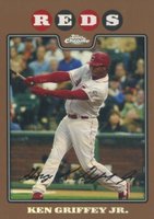 2008 Topps Chrome #152 Ken Griffey Jr. Copper Refractor Baseball Card