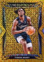 2023 Panini Obsidian #31 Tyrese Maxey Electric Etch Gold Flood Basketball Card