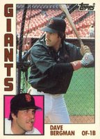 1984 Topps Tiffany #522 Dave Bergman Baseball Card