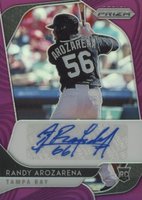 2020 Panini Prizm Rookie Autographs #RARA Randy Arozarena Purple Prizm Baseball Card