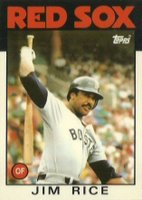 1986 Topps Tiffany #320 Jim Rice Baseball Card