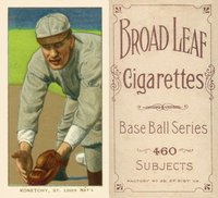 1909 White Borders Broadleaf 460 #263 Ed Konetchy Glove Near Ground Baseball Card