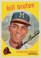 1959 Topps #165 Bill Bruton Baseball Card