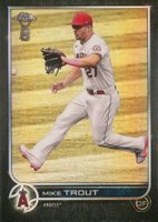 2022 Topps Chrome Ben Baller #200 Mike Trout Baseball Card
