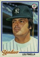 1978 Topps #159 Lou Piniella Baseball Card