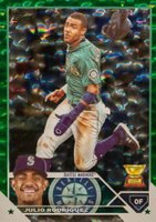 2023 Topps #330 Julio Rodriguez Green Foil Baseball Card