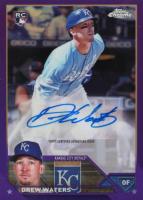 2023 Topps Chrome Update Autograph #ACDW Drew Waters Purple Baseball Card