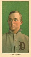 1909 White Borders Ghosts, Miscuts, Proofs, Blank Backs & Oddities #95 Ty Cobb Portrait-Green Background Baseball Card