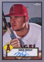 2021 Topps Chrome Platinum Anniversary Autographs #MTR Mike Trout Baseball Card