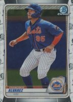 2020 Bowman Draft #BD143 Francisco Alvarez Chrome Baseball Card