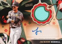 2024 Topps Holiday Autograph Relics #ARCJM Jackson Merrill Baseball Card