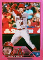 2023 Topps Chrome #188 Logan O'Hoppe Pink Refractor Baseball Card