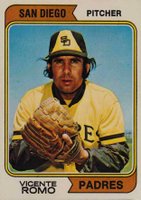 1974 O-Pee-Chee #197 Vicente Romo San Diego Baseball Card