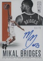 2018 Panini Encased #135 Mikal Bridges Autograph Basketball Card