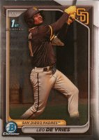 2024 Bowman Chrome Prospects #BCP179 Leo de Vries Baseball Card