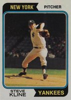 1974 Topps #324 Steve Kline Baseball Card