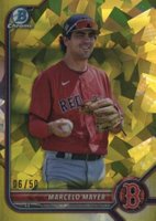 2022 Bowman Chrome Sapphire Edition Prospects #BCP237 Marcelo Mayer SP-Yellow Baseball Card