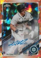 2021 Topps Chrome Sapphire Rookie Autographs #RAJK Jarred Kelenic Orange Baseball Card