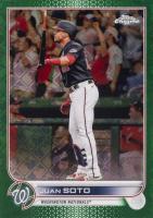 2022 Topps Chrome Logofractor Edition #36 Juan Soto Green Baseball Card