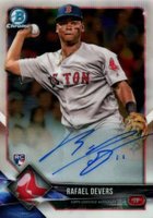 2018 Bowman Chrome Rookie Autograph #BCRARD Rafael Devers Baseball Card